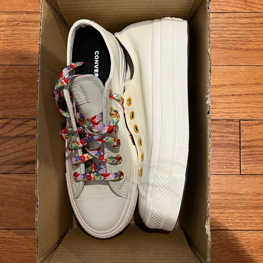 Leather converse